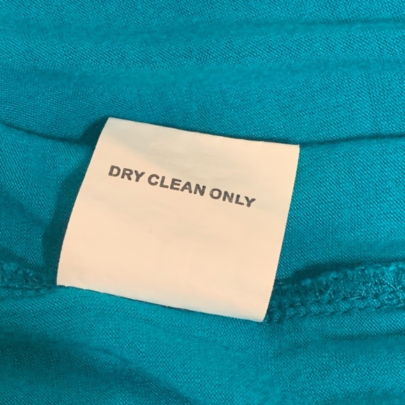 Teal Lace Skirt, Lined, 100% Cotton by Laffaire - Picture 5 of 7